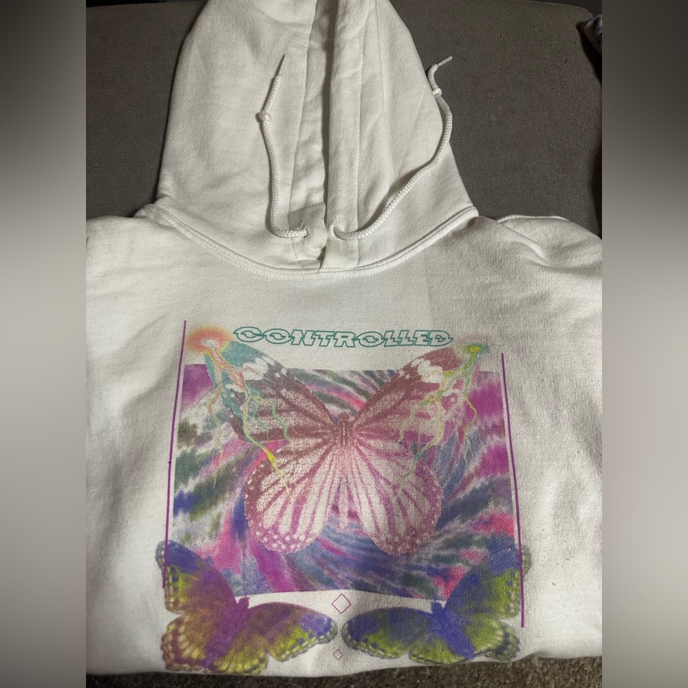 White ‘Controlled’ Hoodie